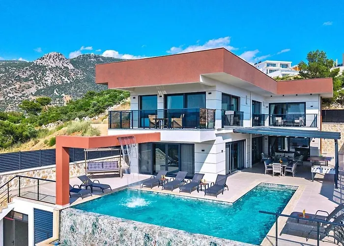 4 Bedroom Luxury With Private Pool Hot Tub * Kalkan