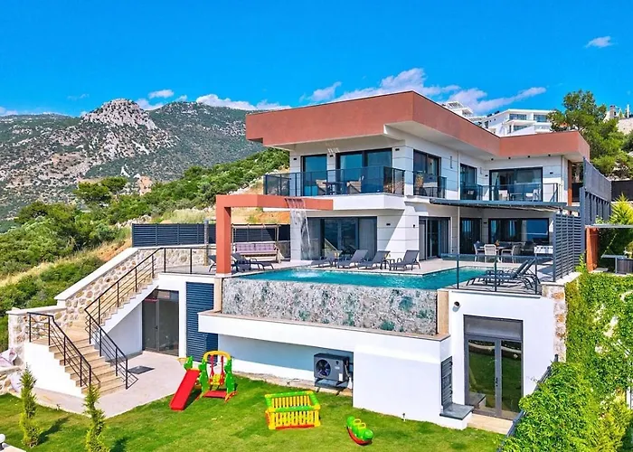 Villa 4 Bedroom Luxury With Private Pool Hot Tub Kalkan