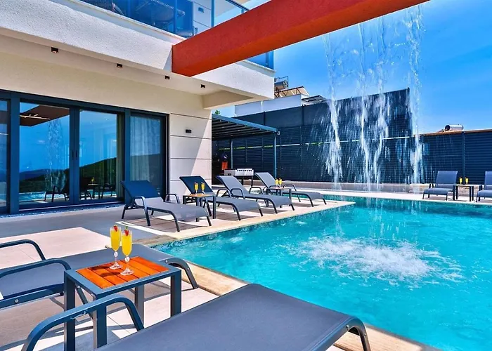 4 Bedroom Luxury With Private Pool Hot Tub Kalkan